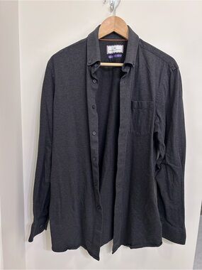 Modern Ambition Men's Charcoal Button-Up Shirt